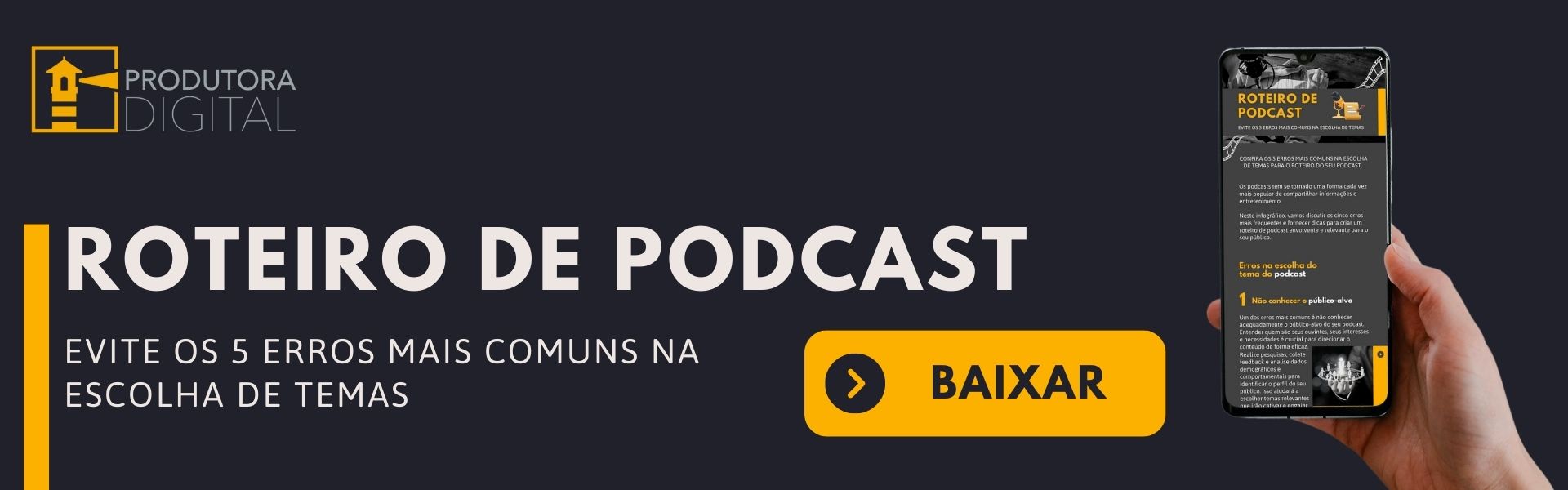 roteiro de podcast cta