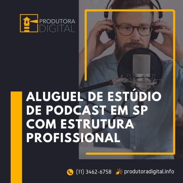 Aluguel estúdio podcast SP